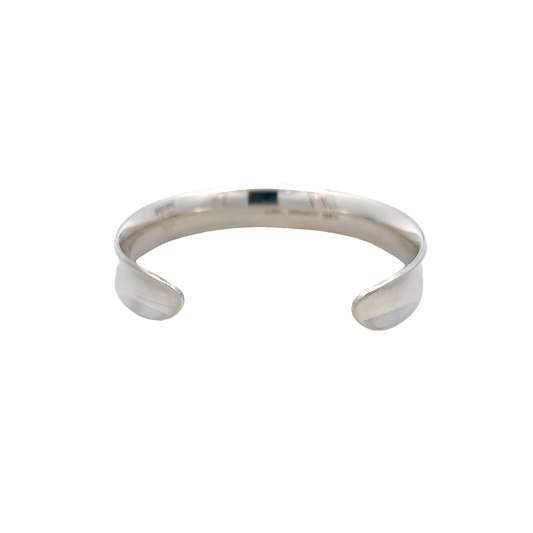 Vintage Ove Wendt for Andreas Mikkelsen Denmark Modernist Sterling Silver Cuff Bangle