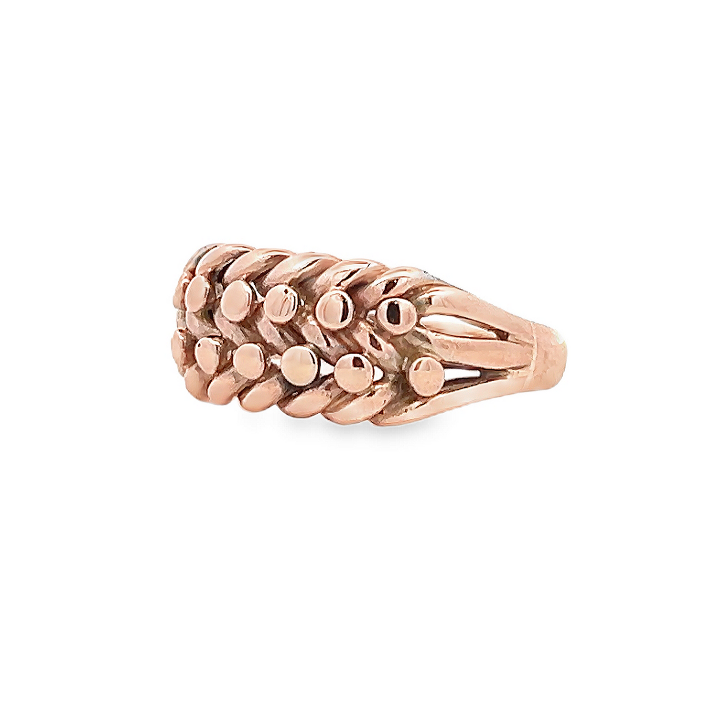 Antique Edwardian 9ct Rose Gold Keeper Ring