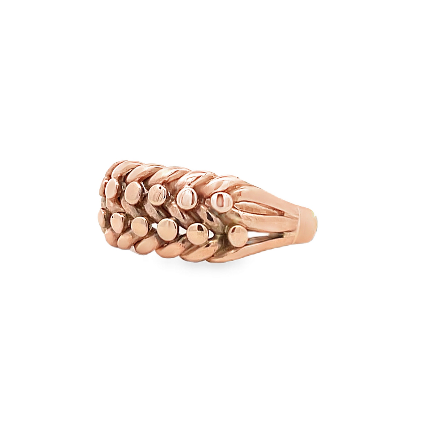 Antique Edwardian 9ct Rose Gold Keeper Ring