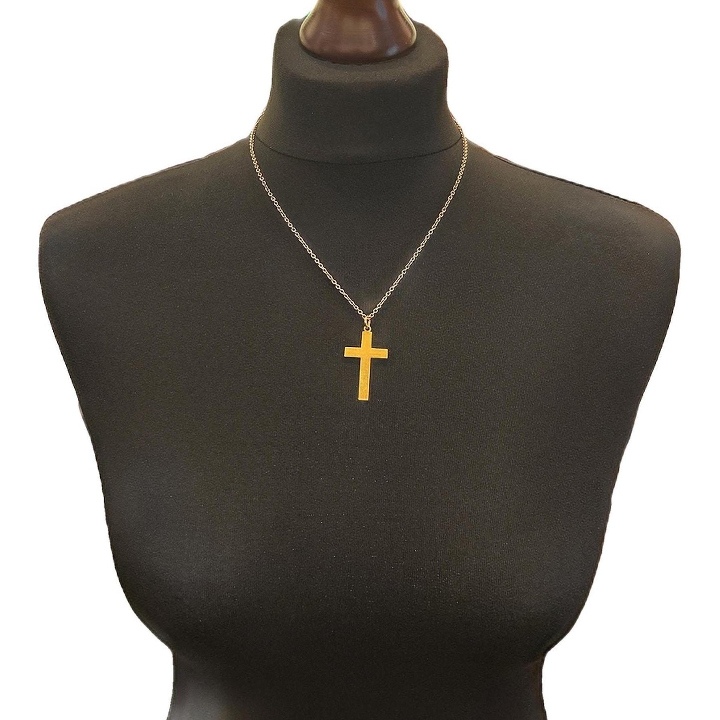 Antique Edwardian 15ct Gold Cross by Alabaster & Wilson. English Circa 1903.