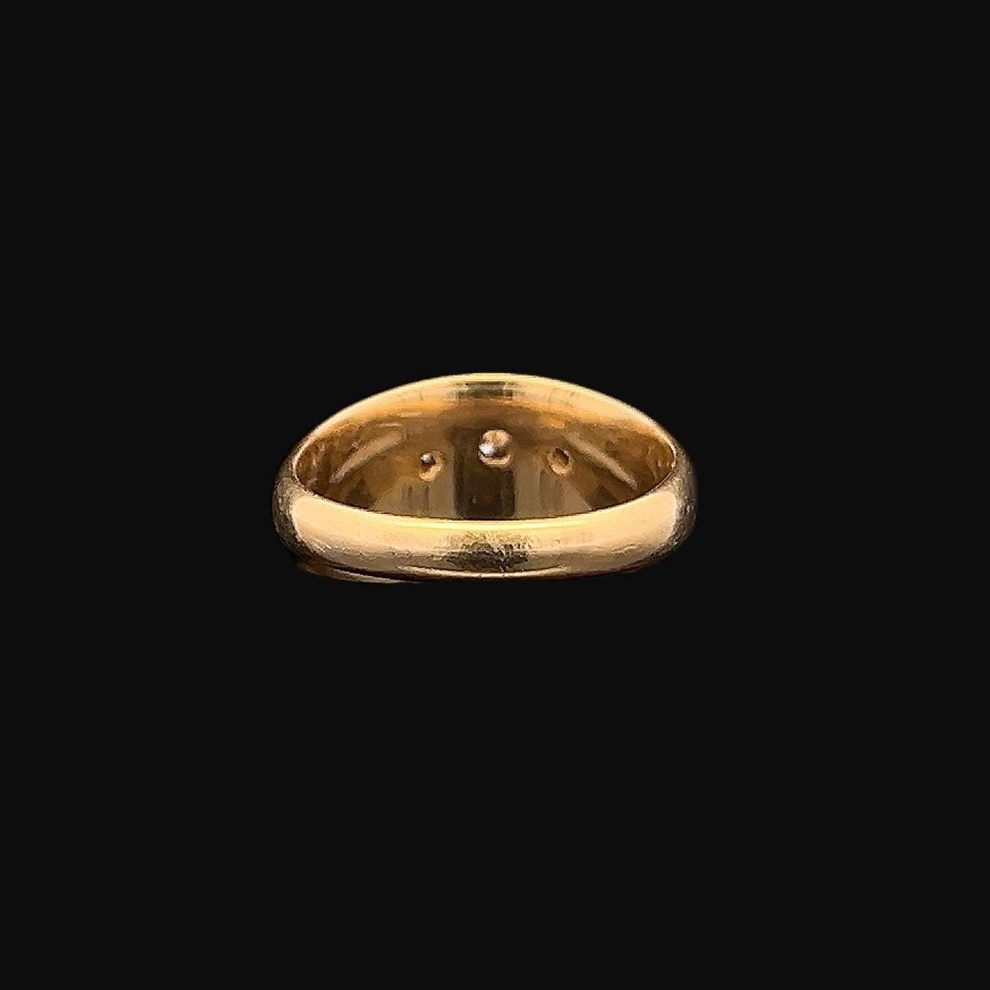 Antique Edwardian 18ct Gold Five Stone 'Star Set' Diamond Gypsy Ring. Dated Birmingham 1903