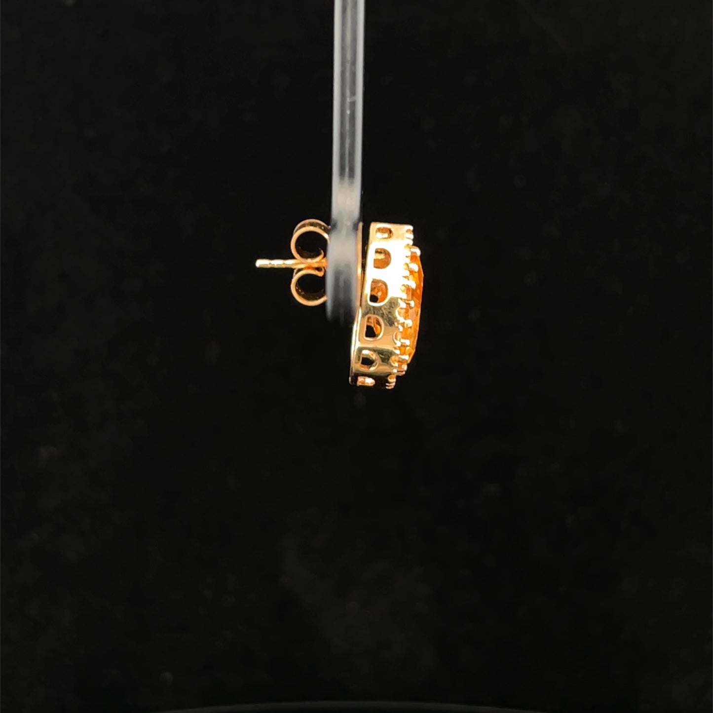 18ct Citrine and Yellow Sapphire Pear and Briolette Pendant and Earring Set. Pre-Loved Bargain.
