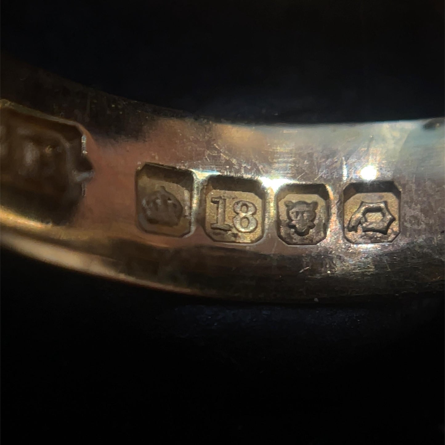 Antique 18ct Gypsy Knot Ring. Hallmarked London 1919. Rare 'triple Knot' Example. Trilogy Ring.