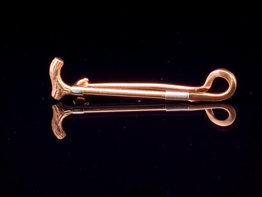 Antique 15ct Gold Bar Brooch / Cravat Pin.  English Circa 1910. Riding Crop.